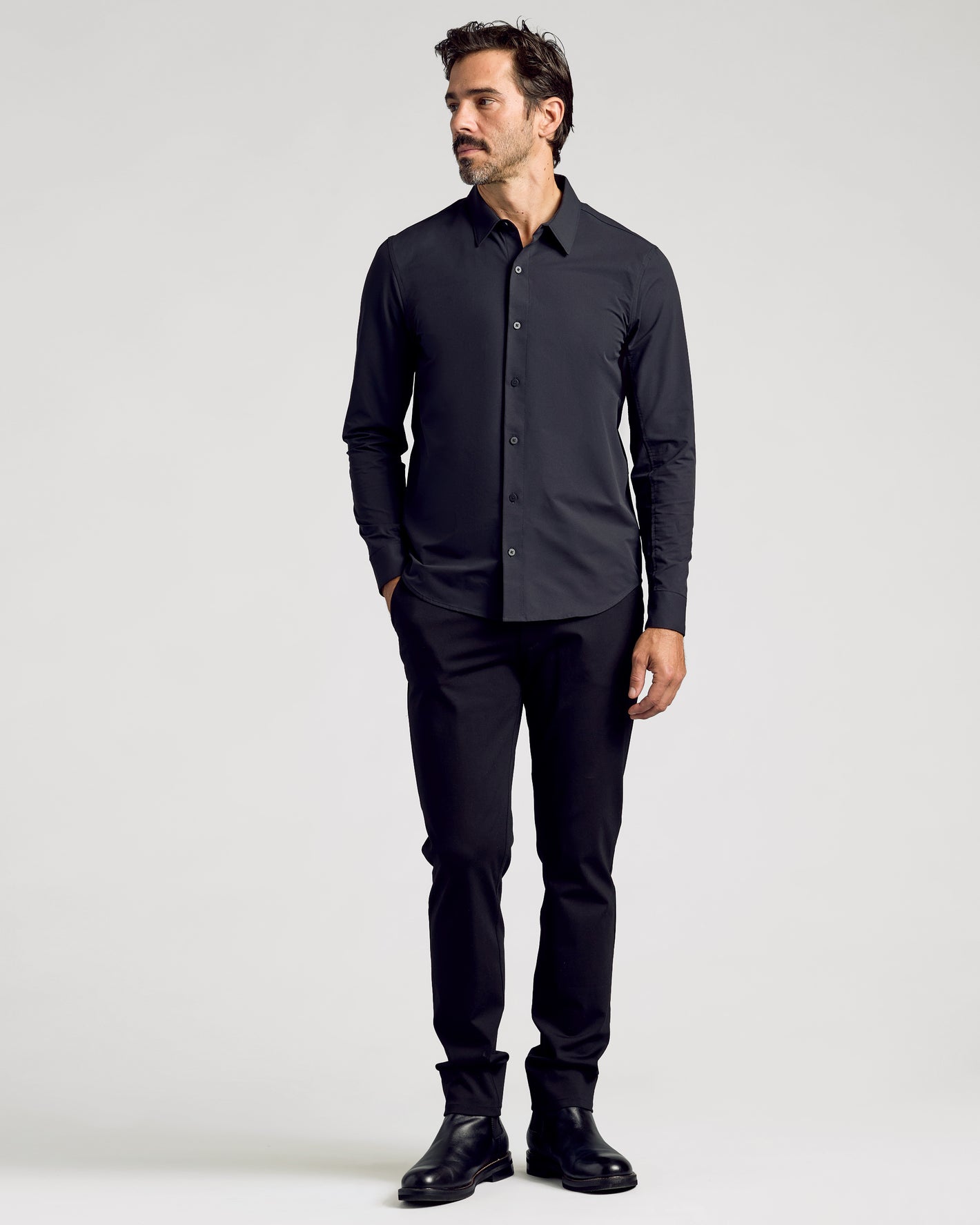 navy blue dress shirt with black pants ANOTHER Shirt 5.0, Navy