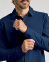 Navy Commuter Long Sleeve Shirt
