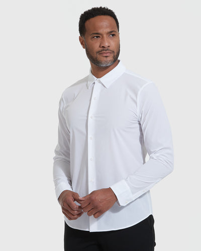 classic dress shirts for men Mens Formal Shirt 13 Colours,long Sleeve Plain Dress Shirts,regular Fit Classic Button Cuff Style.business Wedding Casual,the London Plains