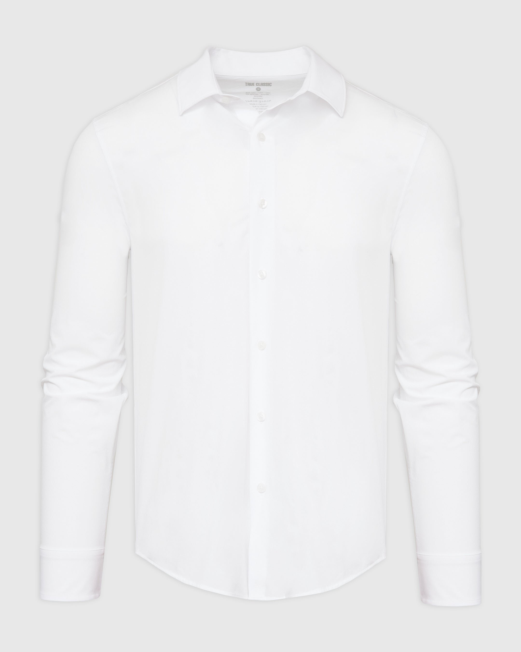 White Performance Lightweight Dress Shirt