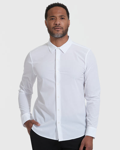 Black Performance Lightweight Dress Shirt | Black Performance Lightweight Dress Shirt