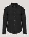 Black Performance Long Sleeve Dress Shirt