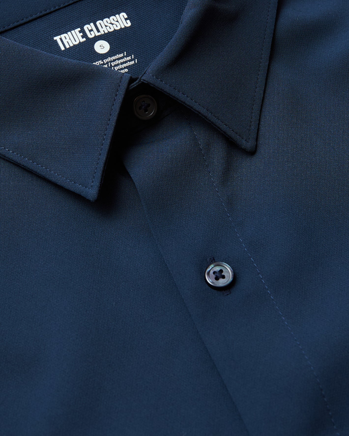Navy Performance Long Sleeve Dress Shirt