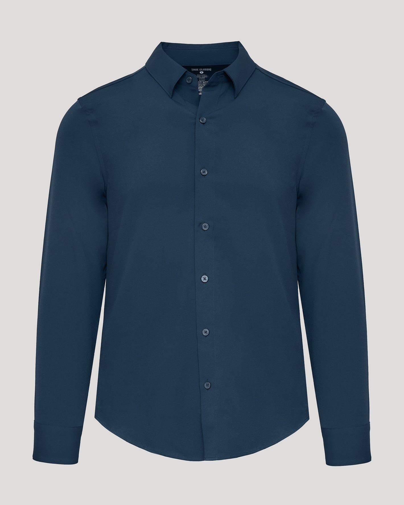 Navy Performance Long Sleeve Dress Shirt