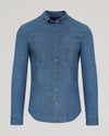 Light Indigo Wash Long Sleeve Chambray Shirt