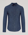 Medium Indigo Wash Long Sleeve Chambray Shirt