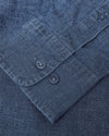 Medium Indigo Wash Long Sleeve Chambray Shirt