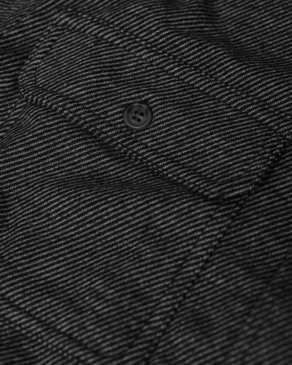 Black Carbon Sweater Button Up Shirt