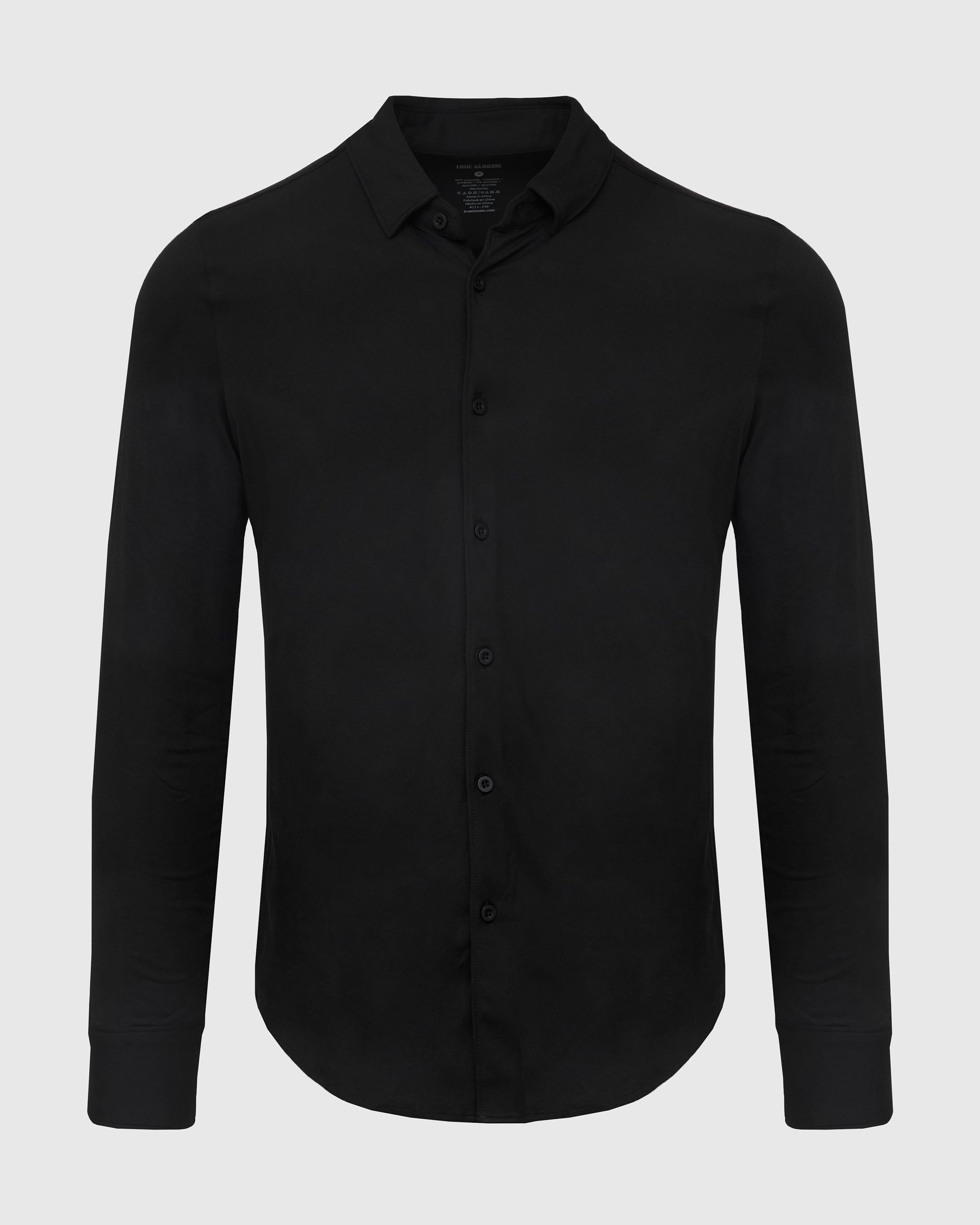 Black Comfort Long Sleeve Button Up Shirt Black Comfort Long Sleeve — free download