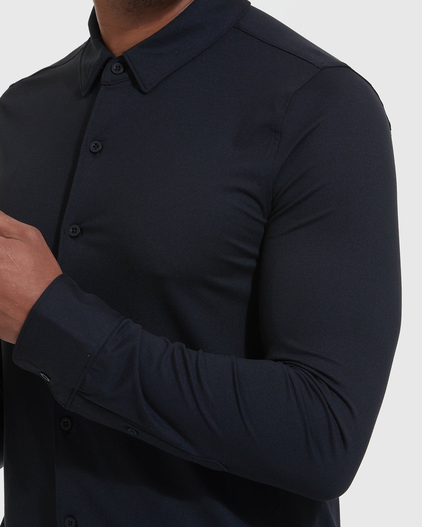 mens black long sleeve dress shirt Black Comfort Long Sleeve Button Up Shirt | Black Comfort Long Sleeve Button Up Shirt