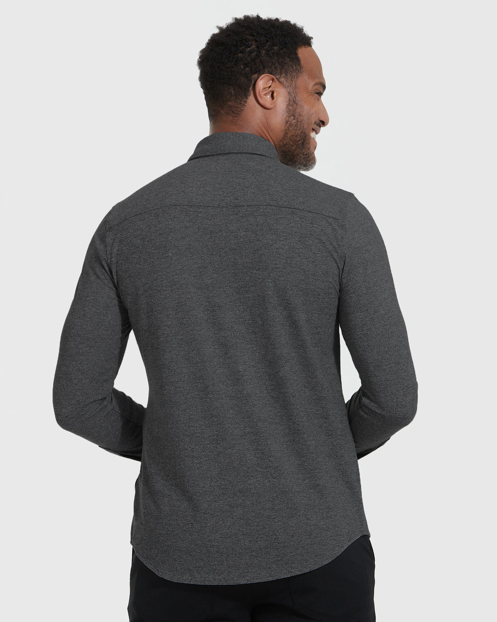 Charcoal Heather Long Sleeve Gray Do-It-All Comfort Shirt