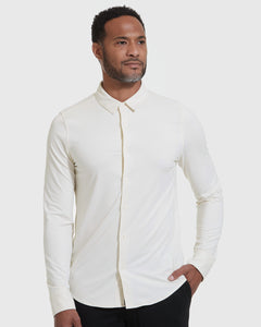True ClassicEcru Long Sleeve Do-It-All Comfort Shirt