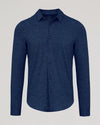 Dark Heather Navy Long Sleeve Do-It-All Comfort Shirt