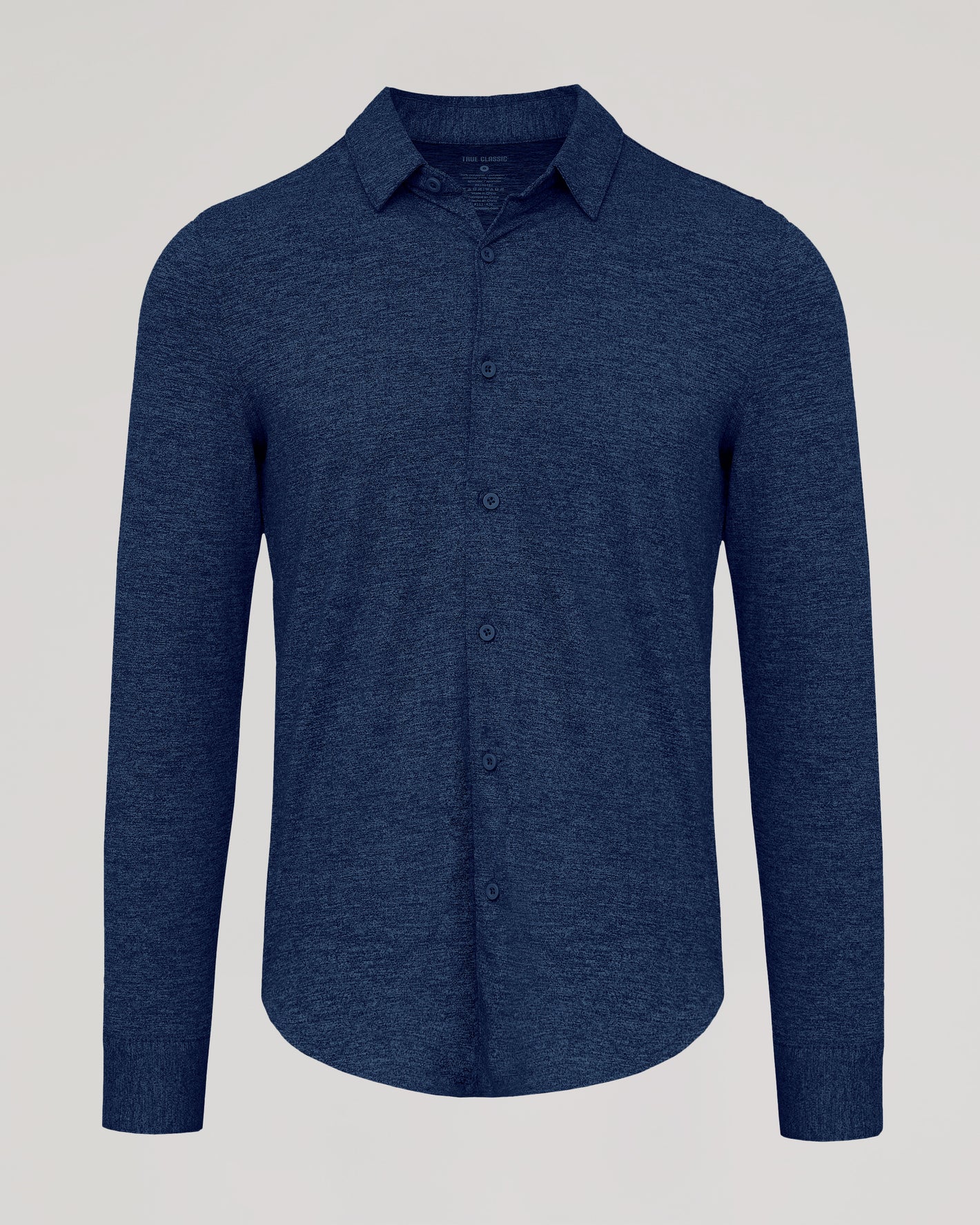 Dark Heather Navy Long Sleeve Do-It-All Comfort Shirt