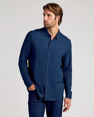 Do-It-All Comfort Shirt - Dark Heather Navy