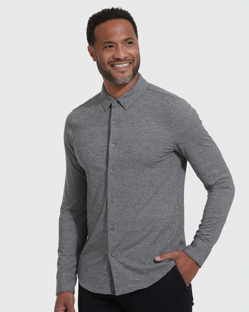 Heather Gray Long Sleeve Do It All Comfort Shirt