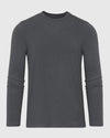 Longsleeve-Loungewear-T-Shirt in Charcoal Heather Gray
