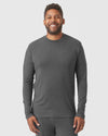 Longsleeve-Loungewear-T-Shirt in Charcoal Heather Gray