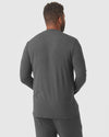 Longsleeve-Loungewear-T-Shirt in Charcoal Heather Gray