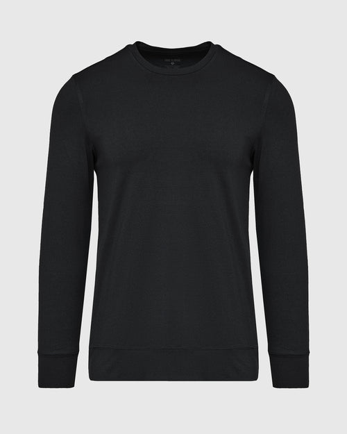 Black Active Comfort Crew Sweatshirt