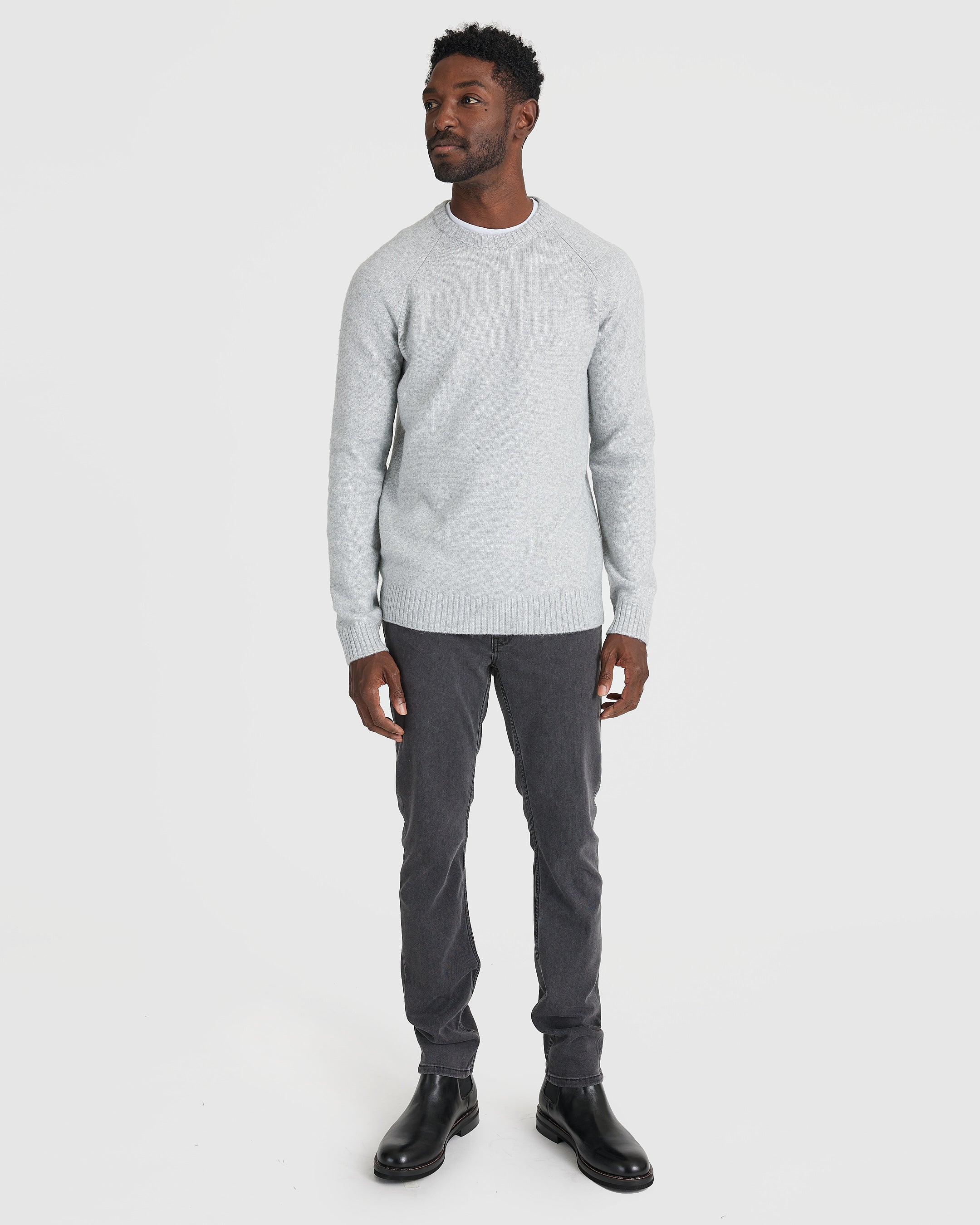 Heather Gray Crew Neck Sweater Heather Gray Crew Neck Sweater True