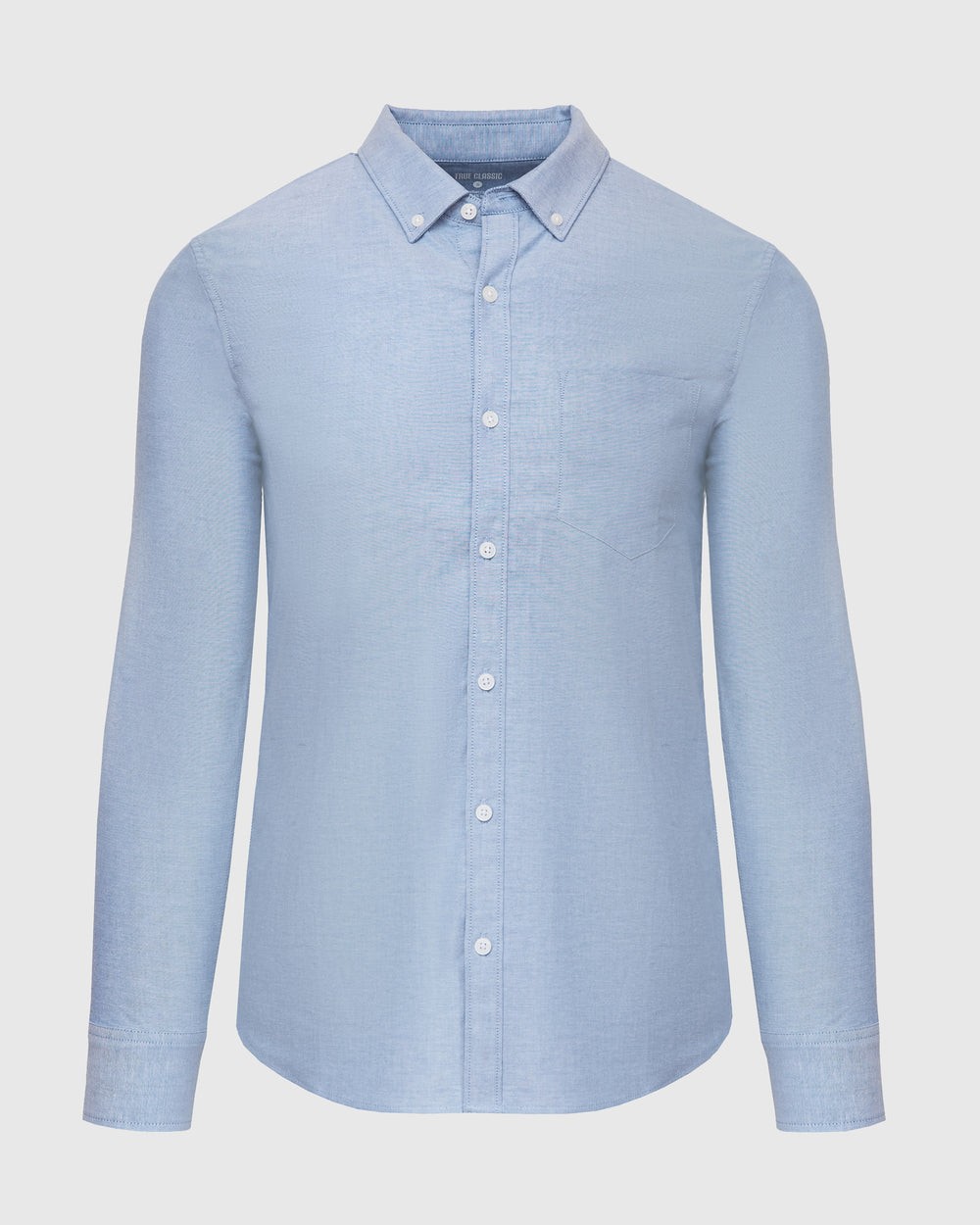 Banker Blue Stretch Oxford Long Sleeve Shirt