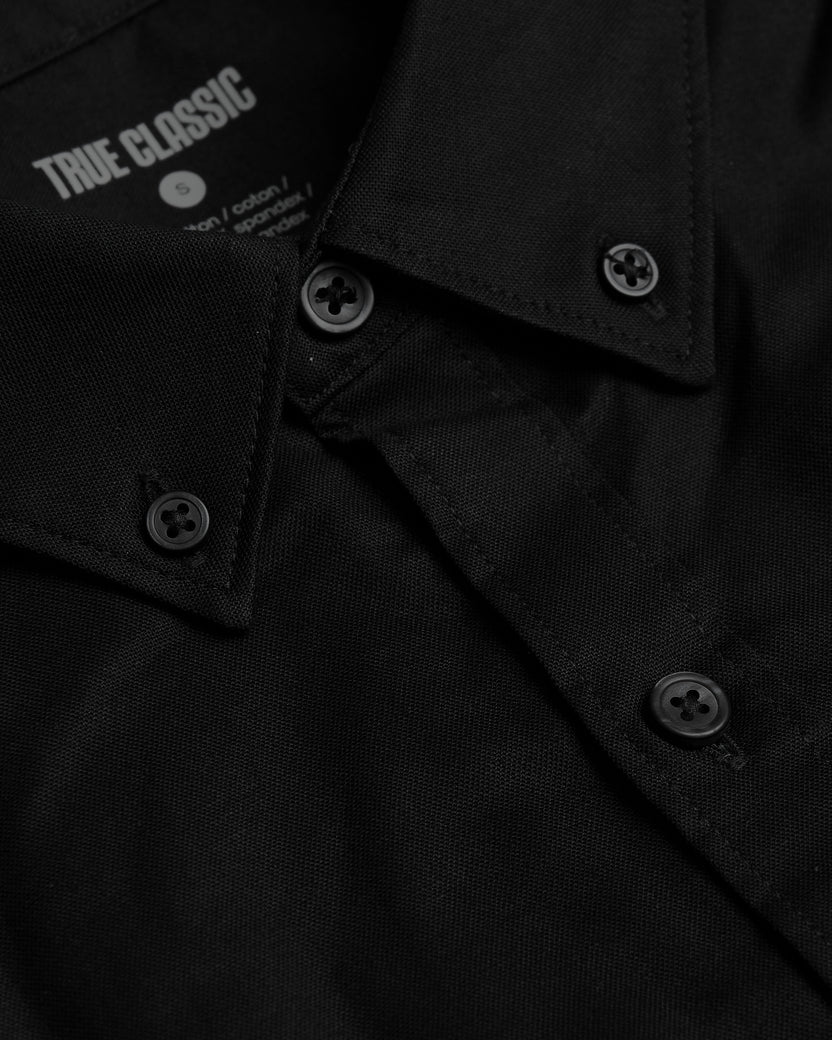 6852 Black Button Detailed T-Shirt