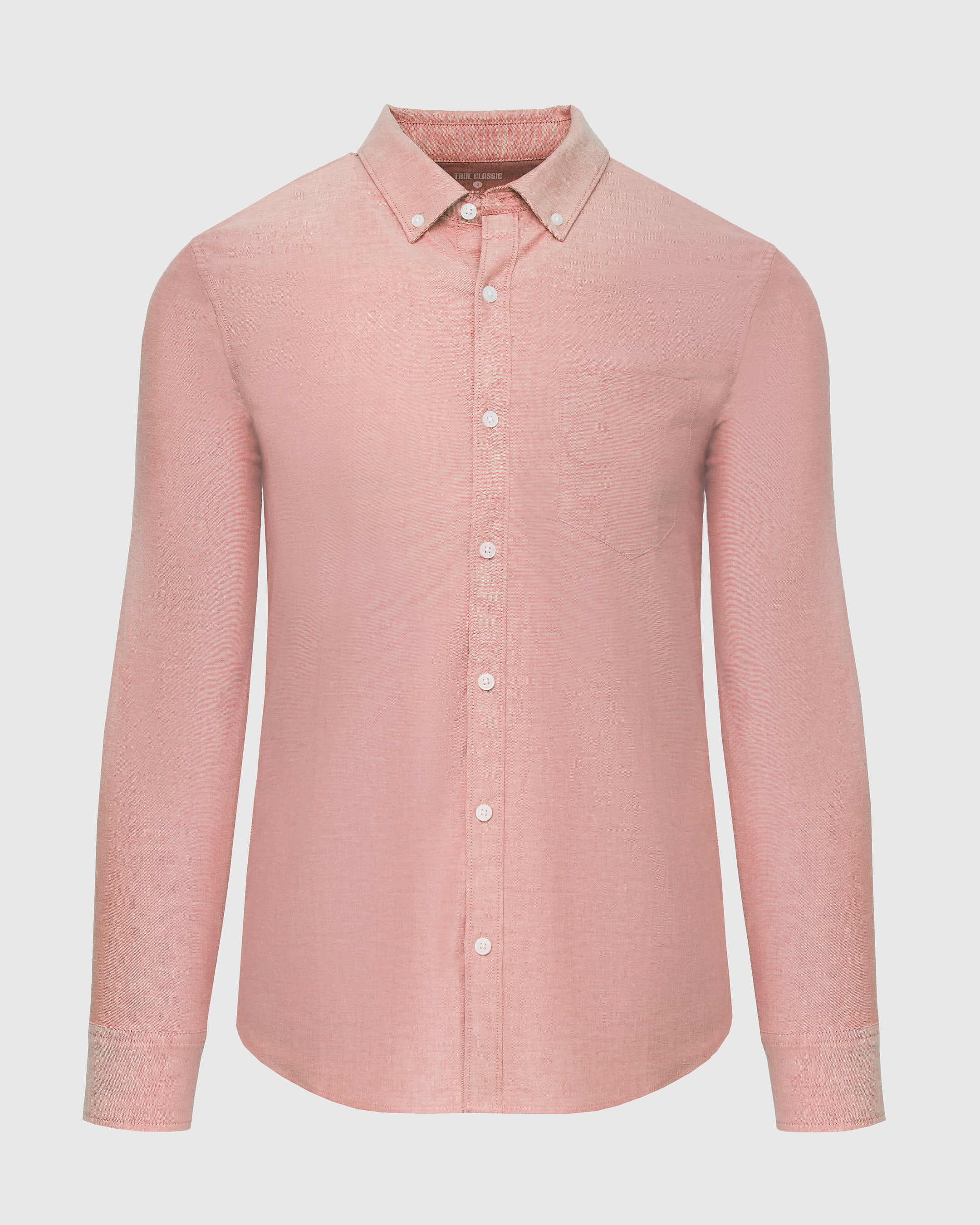 Peach Long Sleeve Oxford Shirt
