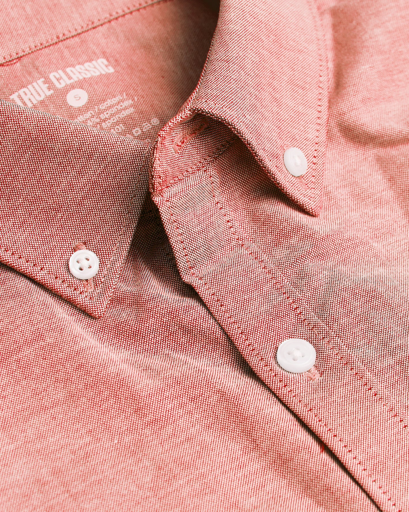 Peach Long Sleeve Oxford Shirt