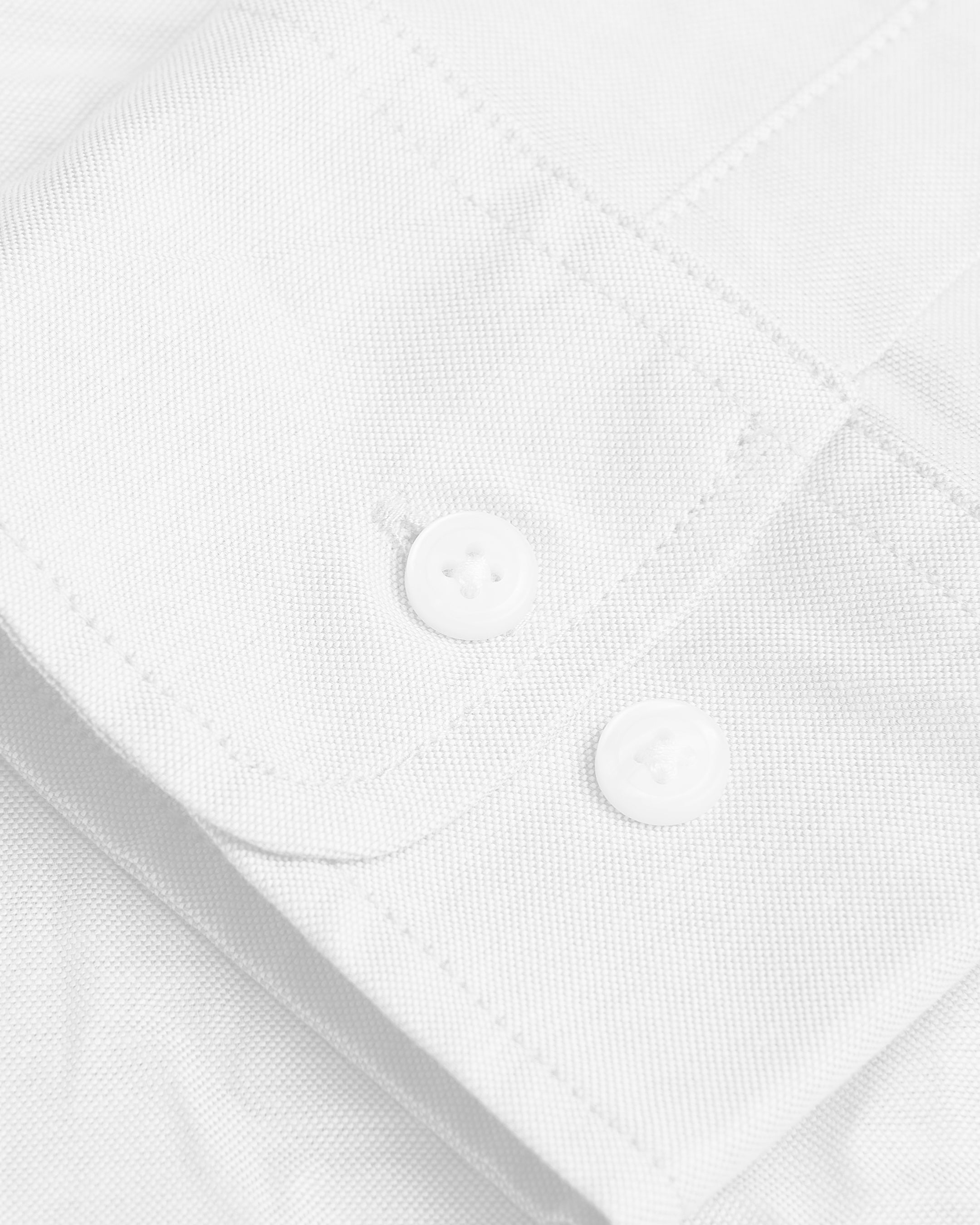 White Stretch Oxford Long Sleeve Button Up Shirt | White Stretch Oxford ...
