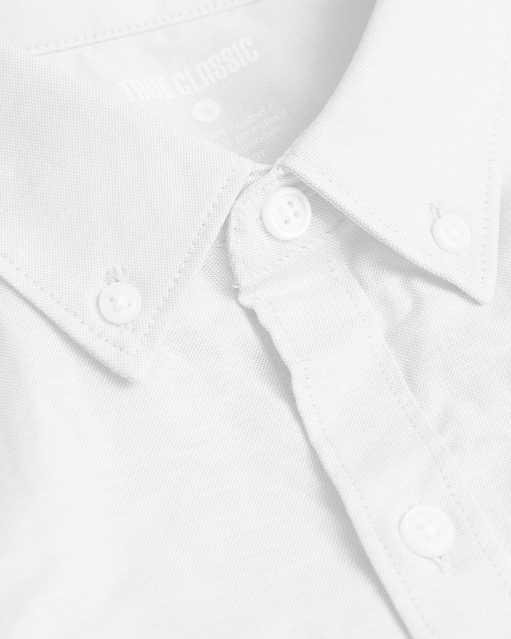 White Solid Pocket Long Sleeve Button-up Shirt