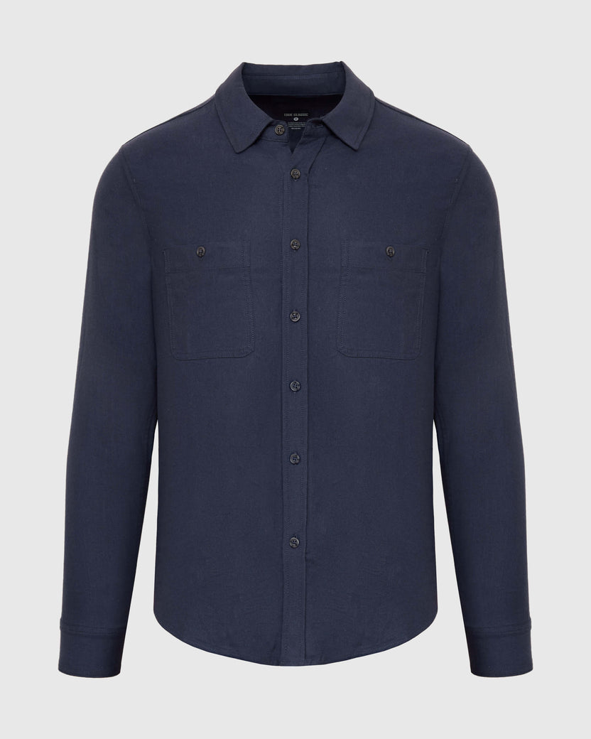 South Coast Ruffin Flannel Navy main image 1