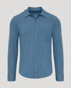 Fiord Long Sleeve Ripstop Commuter Shirt with textured fabric and chest pocket.