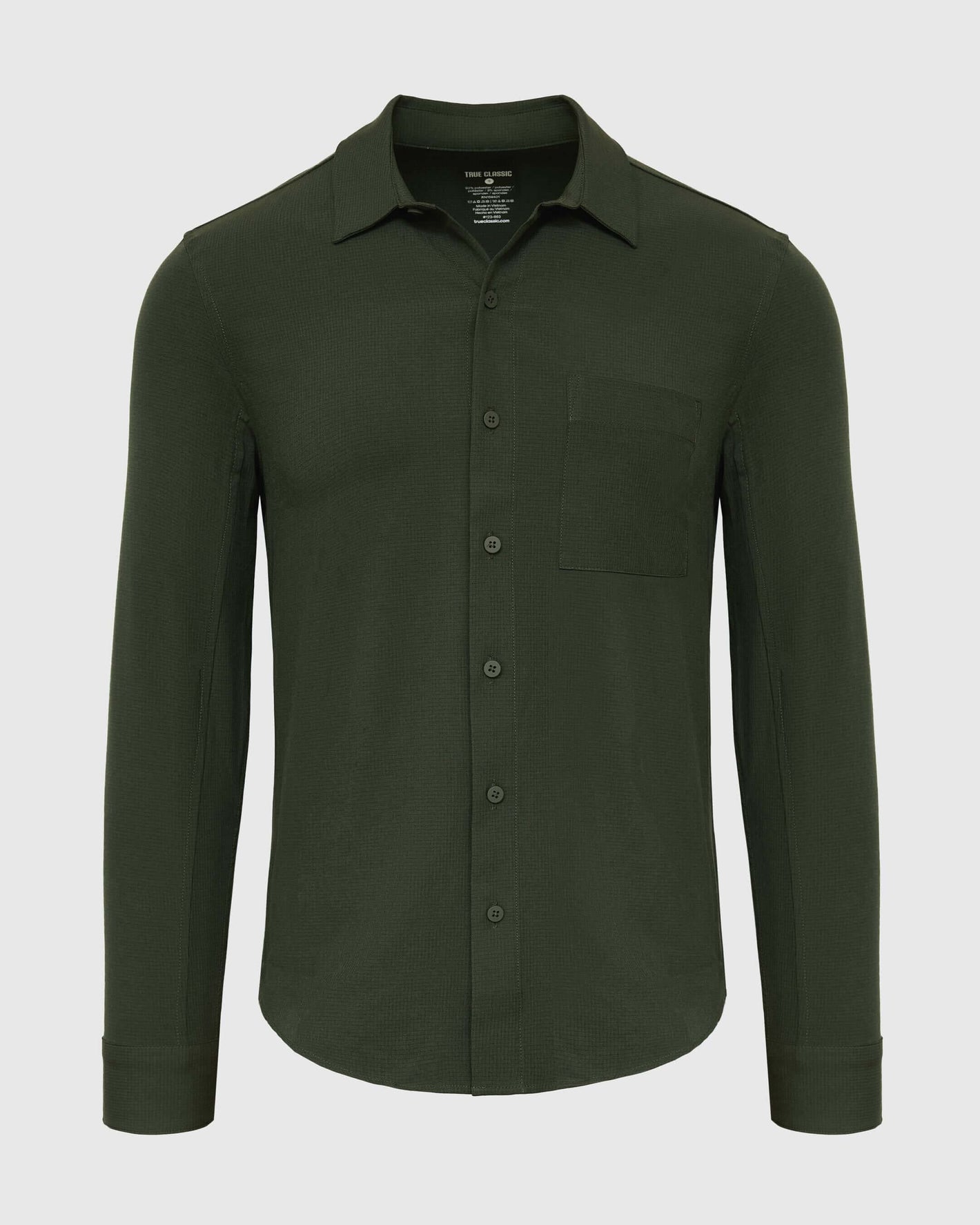 Olive Long Sleeve Ripstop Commuter Shirt