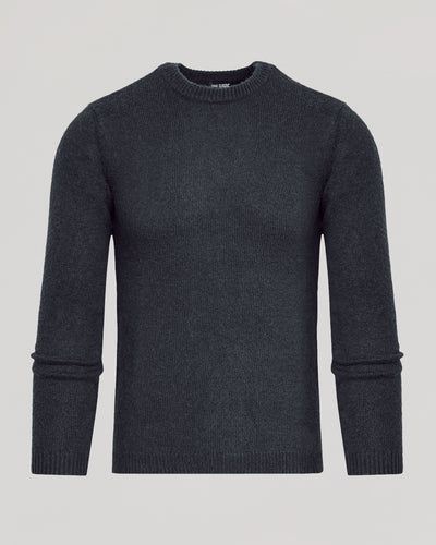 Marled Crew Neck Sweater - Charcoal Heather Gray
