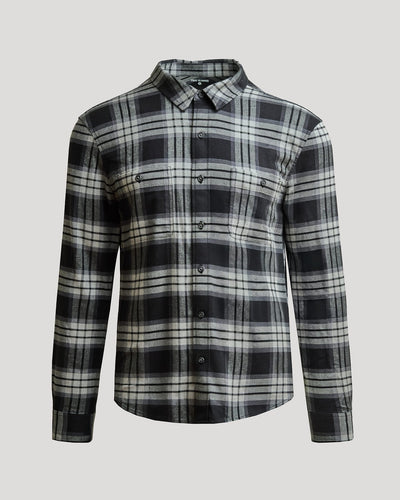 Flannel Long Sleeve Shirt - Onyx Plaid
