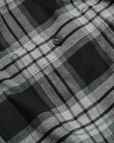 Flannel Long Sleeve Shirt - Onyx Plaid