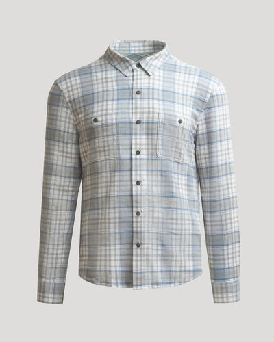 Long Sleeve Flannel Shirt - Slate Plaid