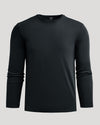 Black Tall Premium Pima Long Sleeve Crew on neutral backdrop.