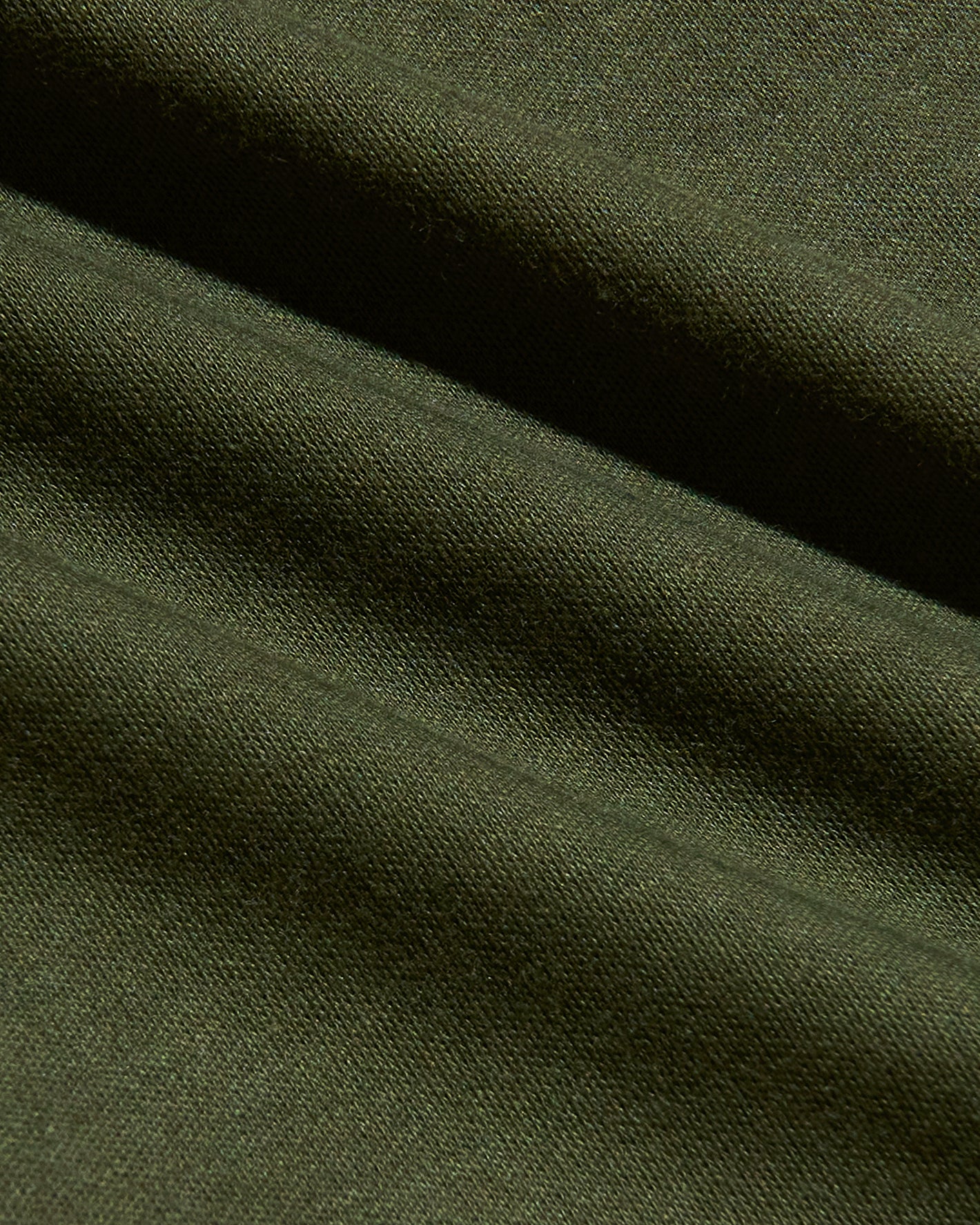 Grove Premium Pima Long Sleeve Crew fabric close-up, showcasing its weave.