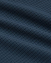 Close-up of Navy Active Mesh Tank's textured waffle pattern.