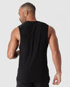 Black Active Sleeveless Muscle Tee