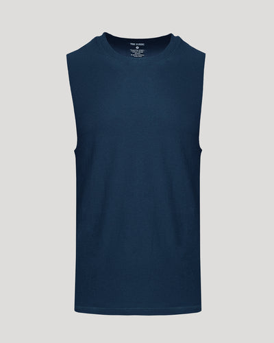 Tee-shirt muscle actif sans manches - Dark Heather Navy