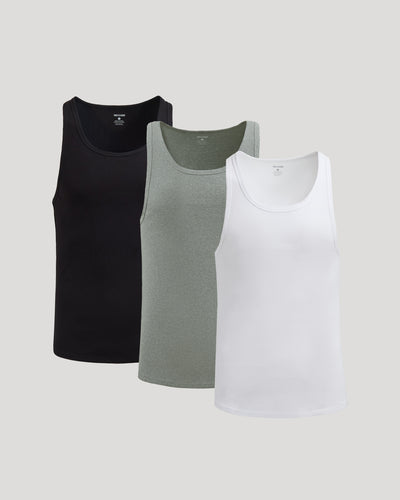 Ribbed Curved Hem Tank