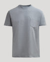 Heather Gray Heavyweight Pocket Crew, crew-neck T-shirt with a small chest pocket.