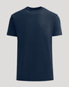 Navy Heavyweight Pocket Crew T-shirt with chest pocket.