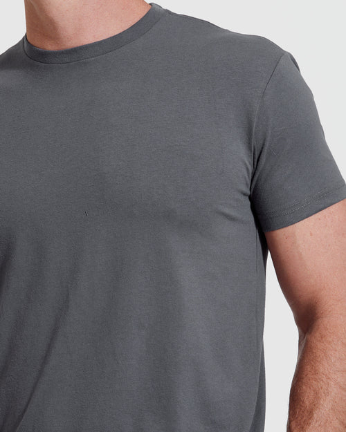 Carbon Tall Round Hem Crew Neck T-Shirt – True Classic