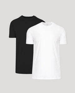 True ClassicClassic Tall Straight Hem Crew Neck T-Shirt 2-Pack displayed.