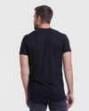 All Black Tall Straight Hem Crew Neck T-Shirt 6-Pack