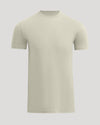 Dark Heather Graystone Tall Straight Hem Crew Neck T-Shirt, front view.